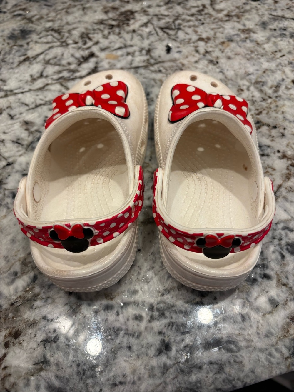 CROCS DISNEY Sandals with Red Polka Dot Bow - Picture 2 of 6